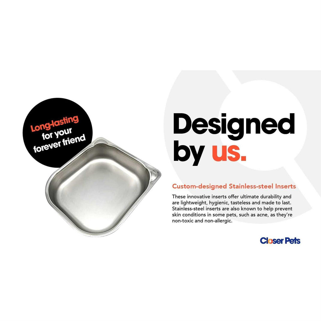 Automatic Timed Dog & Cat Feeder with Stainless Steel Bowl Insert I82747