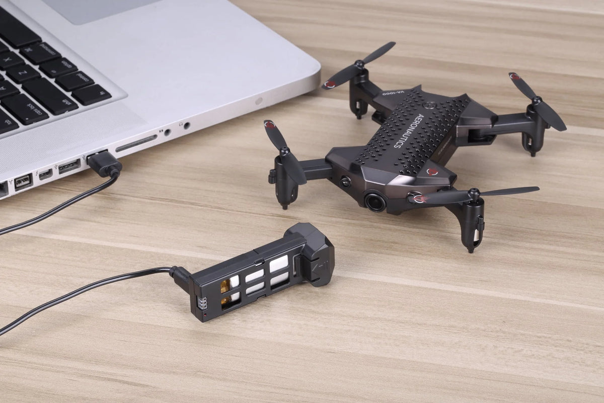 Black 7 inches Wide-Angle Lens Streaming Drone T133