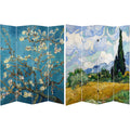 6 ft. Tall 4 Panel Canvas Screen D839