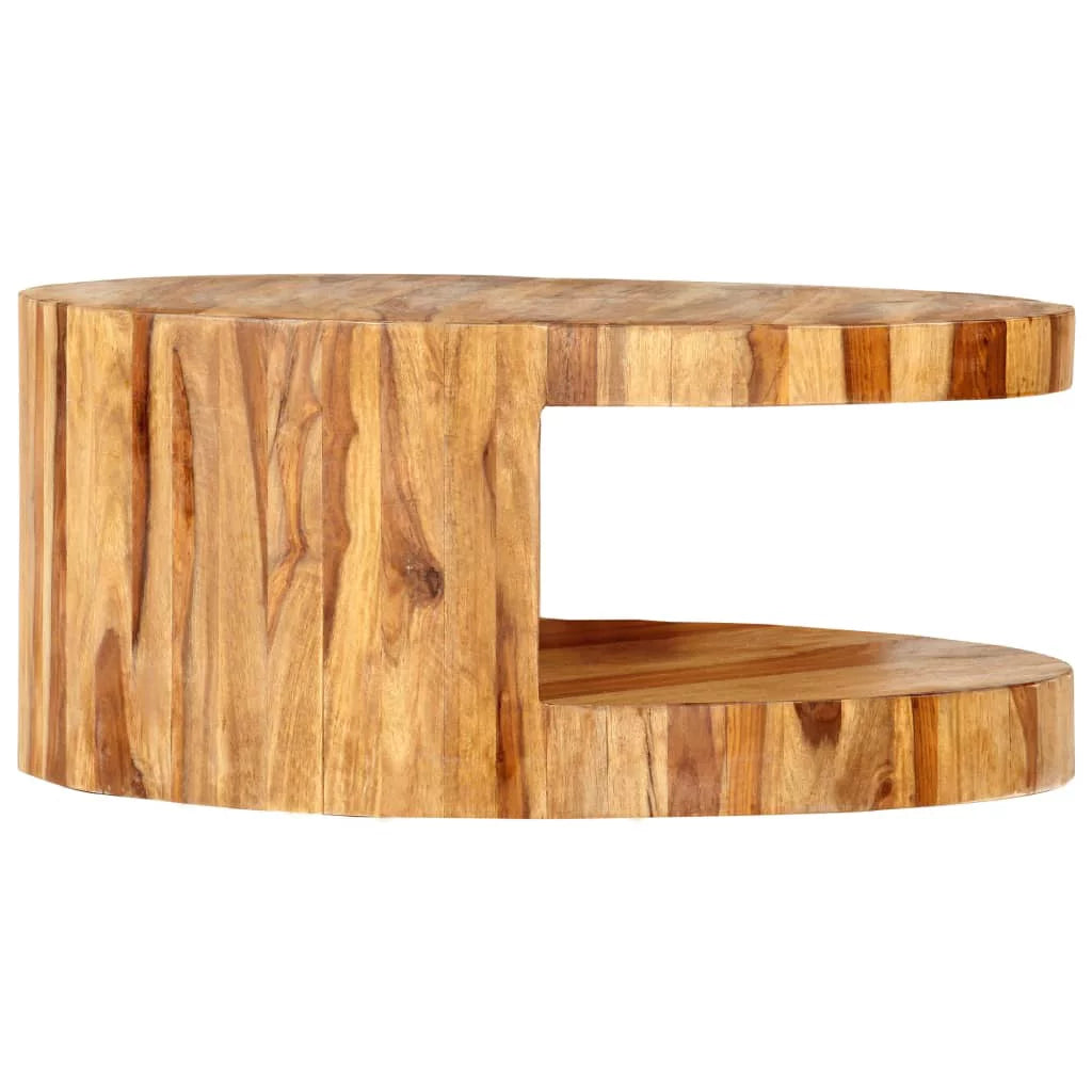 Round Coffee Table Solid Sheesham Wood F317