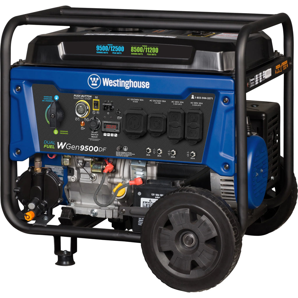 12,500 Peak Watt Dual Fuel Portable Generator U70798