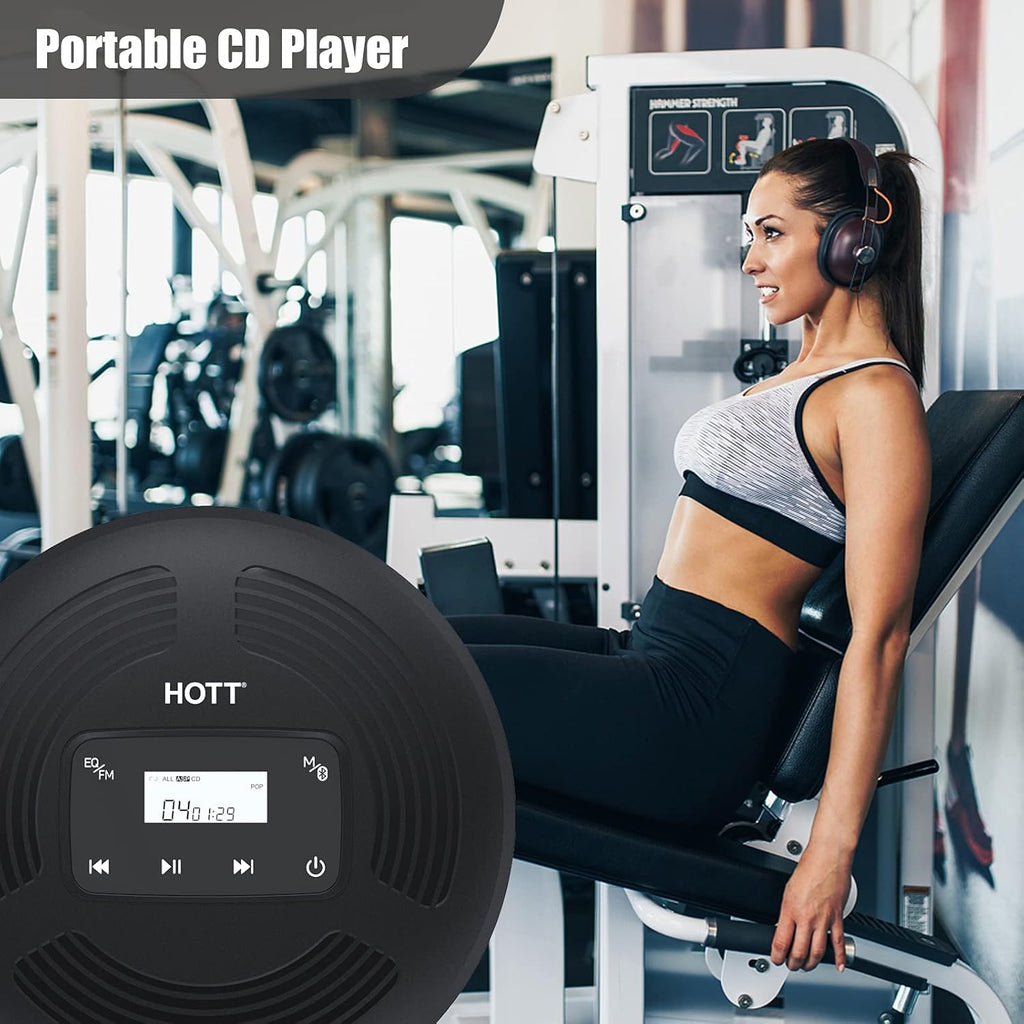 Portable CD Player with Bluetooth 5.0 and FM Transmitter K866845