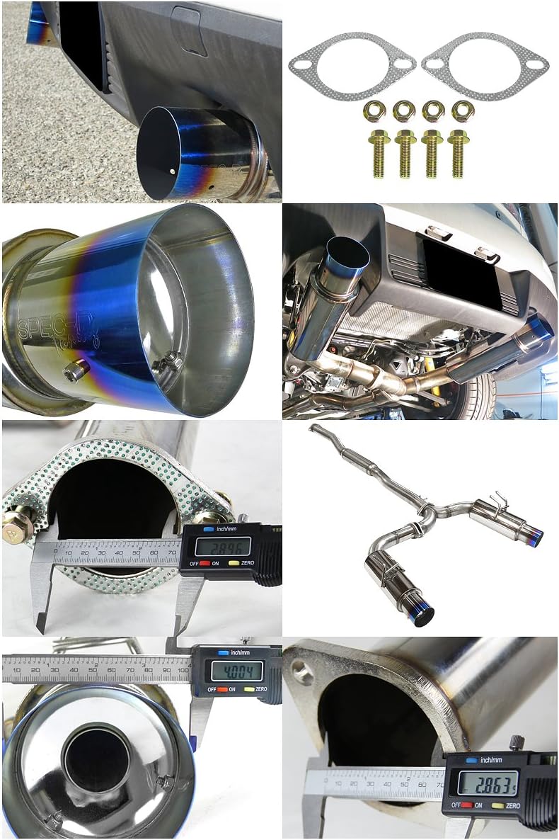 Dual Catback Exhaust System with Titanium Tip Q97326
