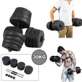 Adjustable Dumbbell Set 66 lb with Barbell Plates C43346