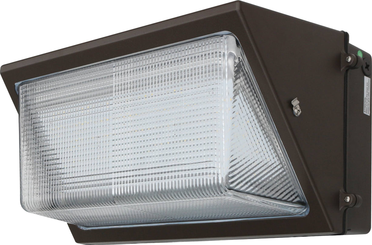 Bronze LED Glass Wallpack 120W 5000K Dimmable D31031