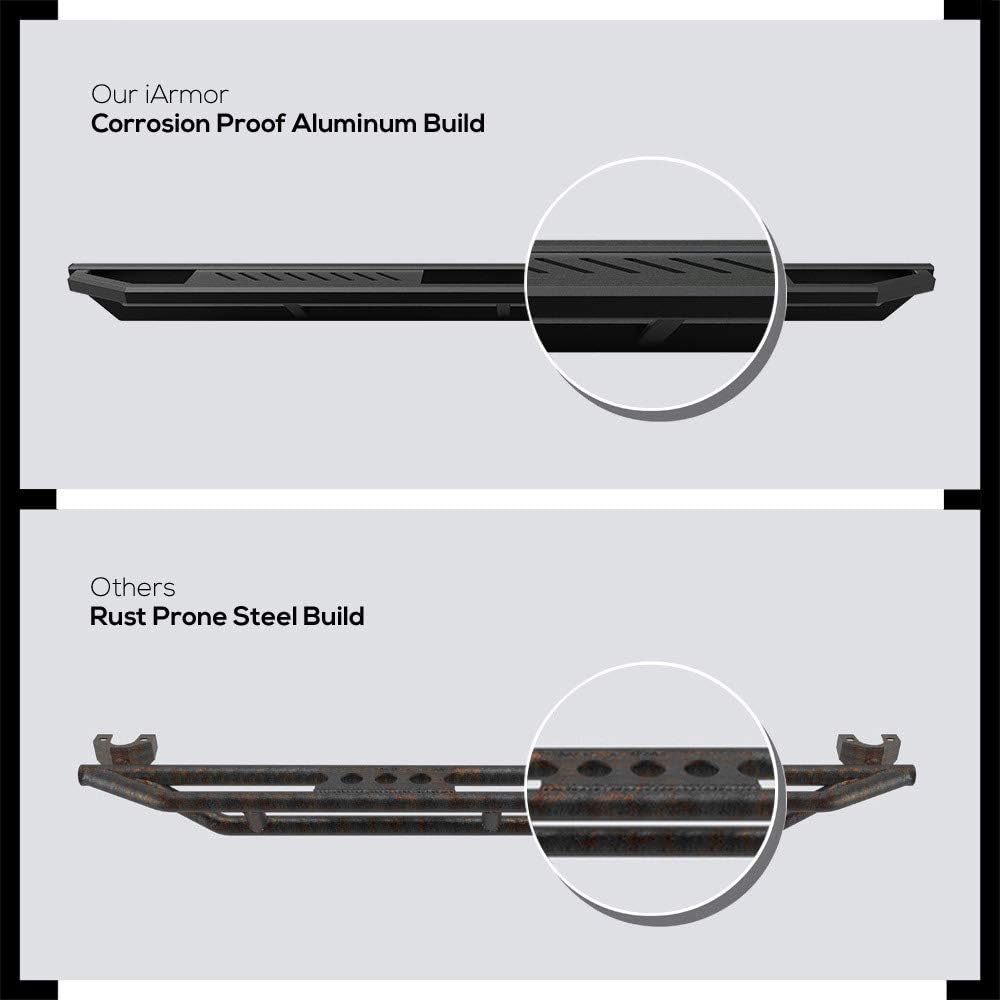 6.5in Aluminum Running Boards for Dodge Ram 1500 Quad Cab J82537