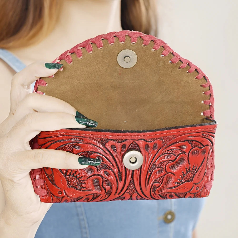 Genuine Leather Sunglass Case Handbag O782