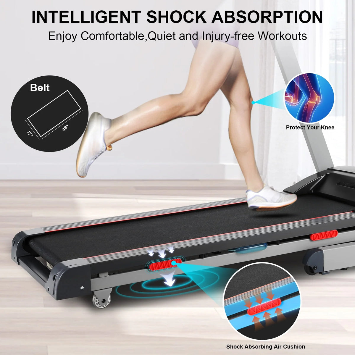 300LBS 3.25HP Electric Treadmill with Auto Incline C5172