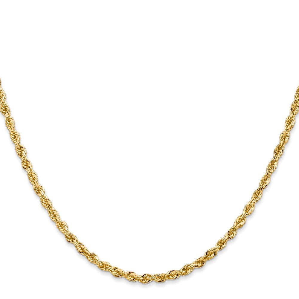 14k Yellow Gold Rope Chain Necklace 16inch K401