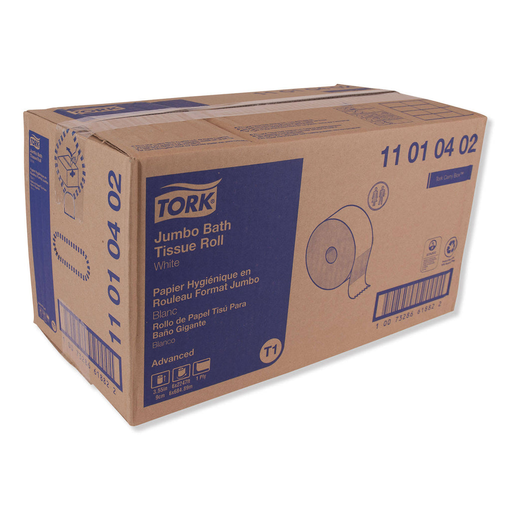 1-Ply Jumbo Roll Bath Tissue, 2247 ft., 6 Rolls/Carton F552312