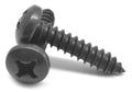 Black Zinc Plated Phillips Pan Head Sheet Metal Screw R703437