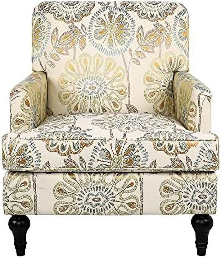 Modern Accent Chair with Wood Legs and Thick Cushion K173