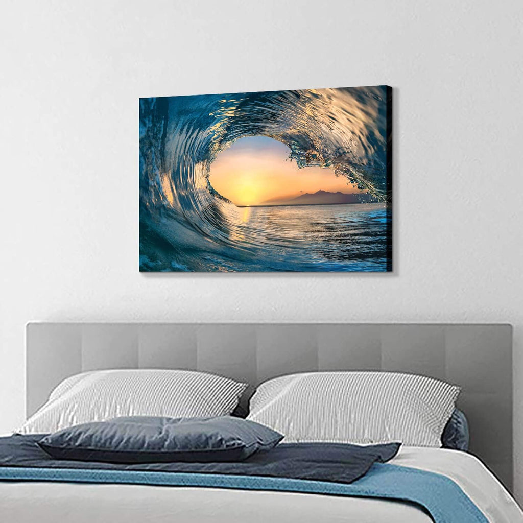 Ocean Wave Picture Wall Art Canvas Prints H8193