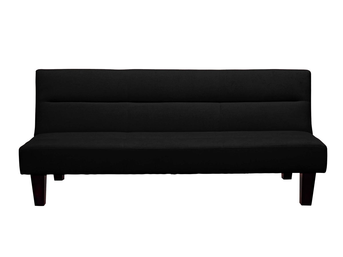 Black Microfiber Futon X8316