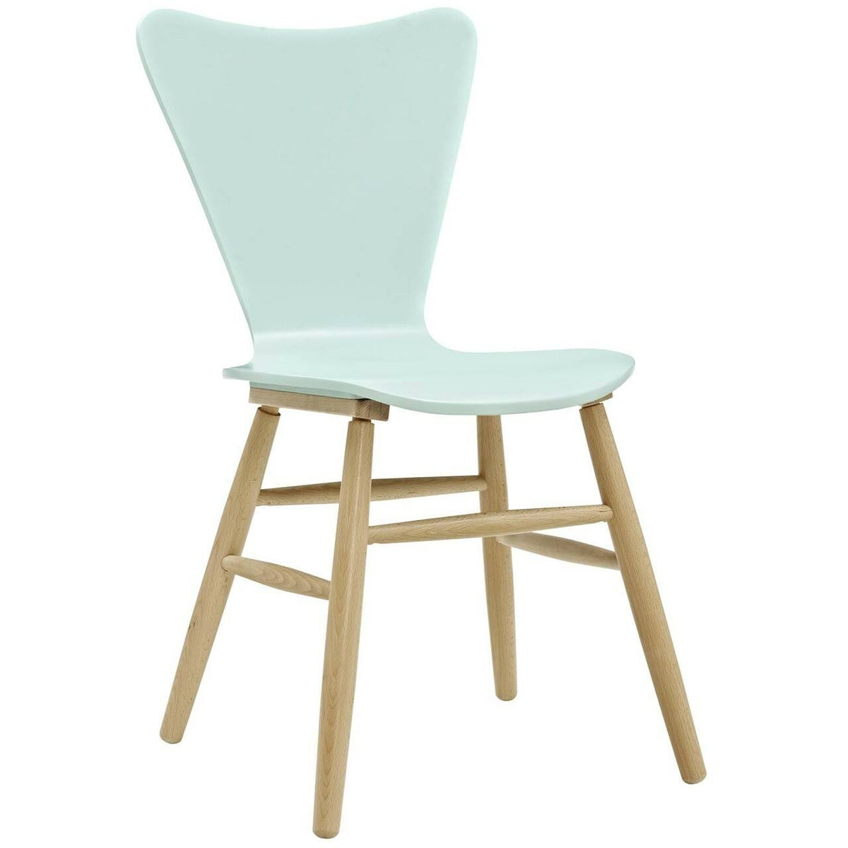 Light Blue Wood Side Chair E104453