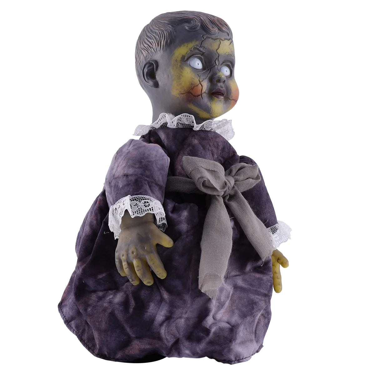 Halloween Scary Dolls, 1 PC Voice-activated Induction Glowing Walking Doll N8191