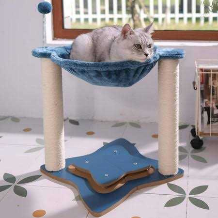 3 in 1 Cat Scratching Post with Hammock K640