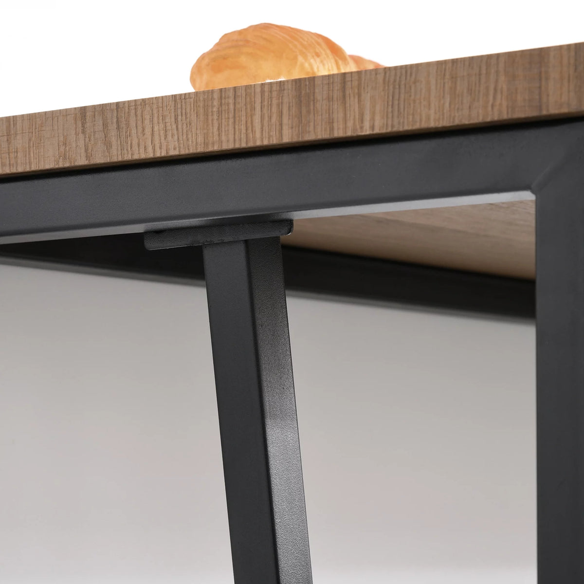 Rustic Industrial Bar Table with Metal Legs S3630