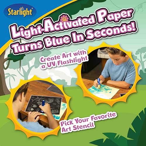 Light-Activated Paper Art Kit with UV Flashlight D6850