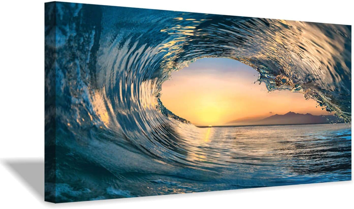 Ocean Wave Picture Wall Art Canvas Prints H8193