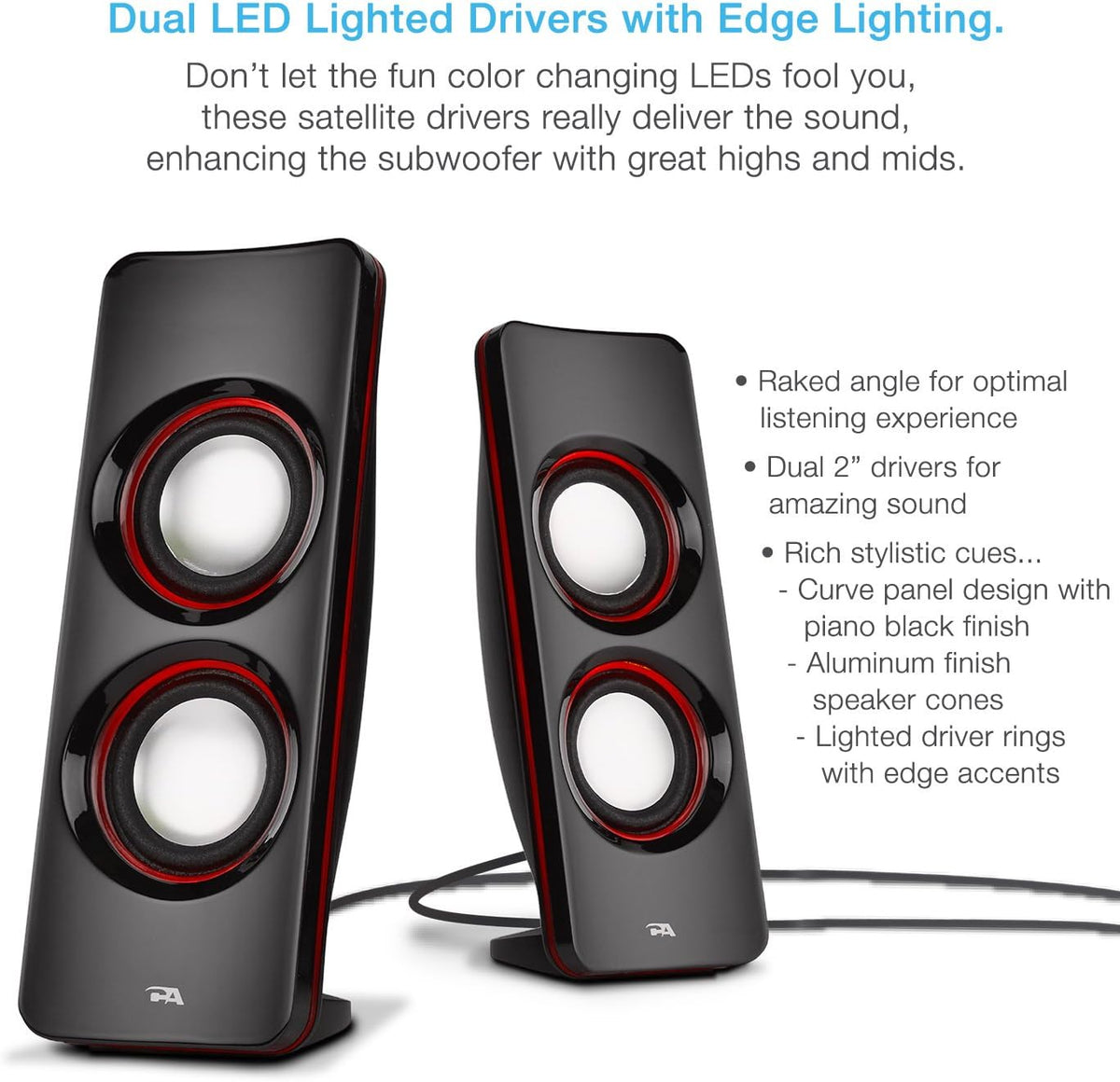 2.1 Bluetooth Subwoofer Speaker System, Pack of 2 H2111