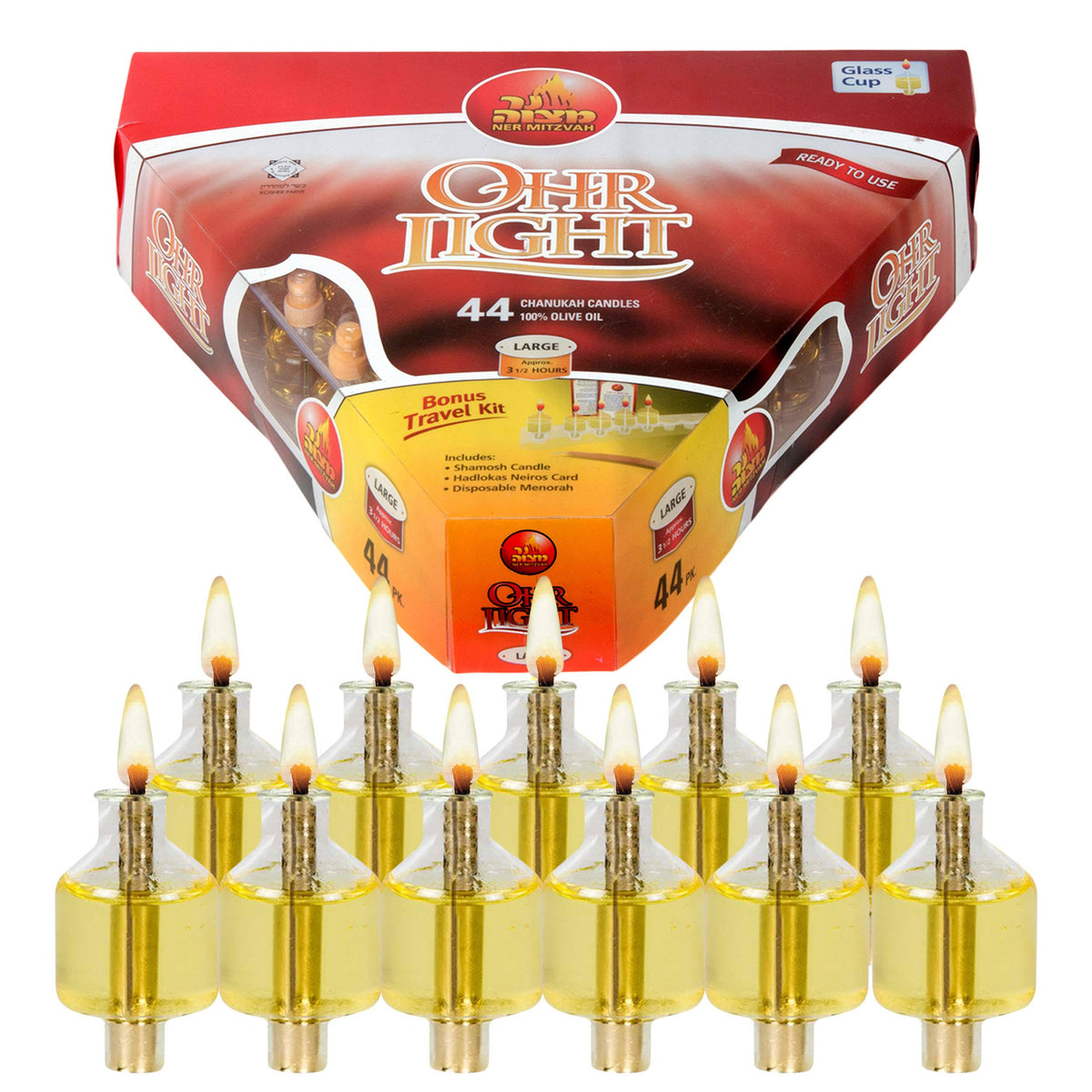 44 per Pk. Pre-Filled Oil Candles M4854
