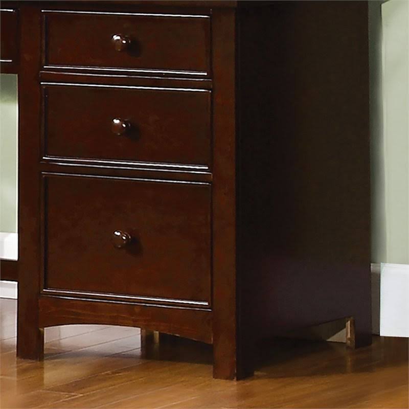 Dark Walnut Solid Wood Kids Desk S48660