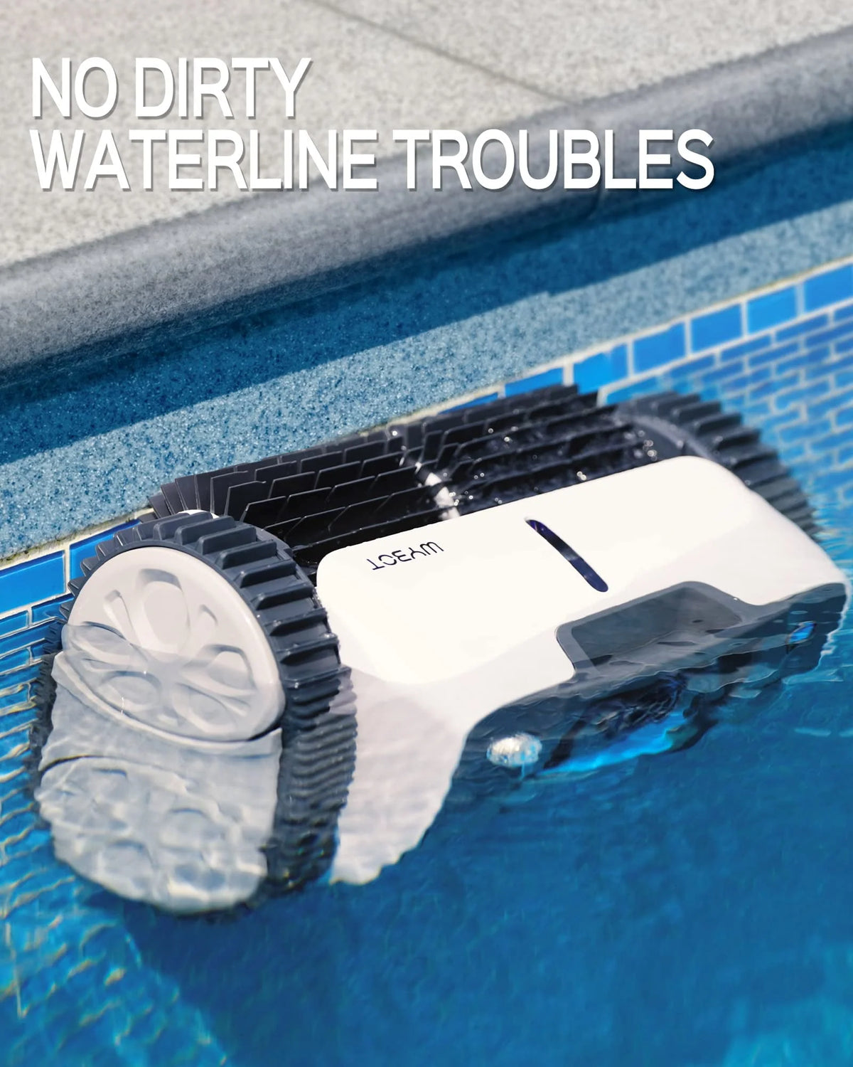 Cordless Robotic Pool Cleaner with Wall Climbing R717630
