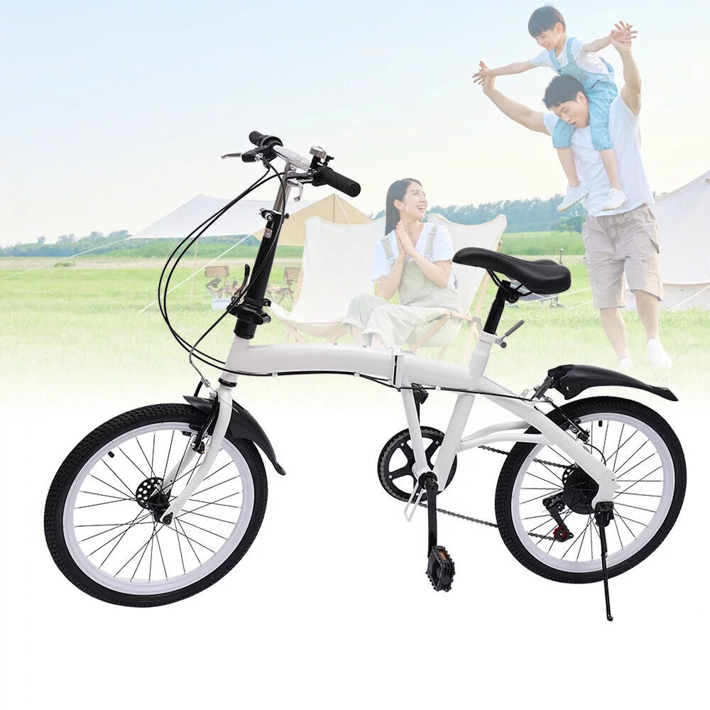 20-inch Folding Bike 7 Speed White X741