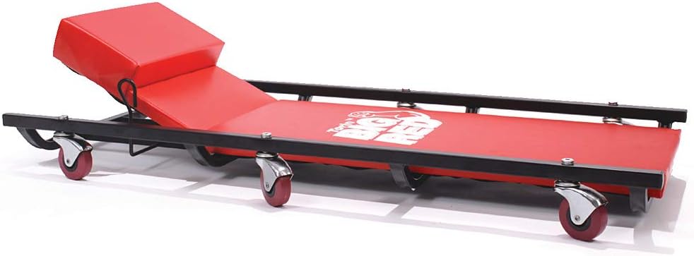 40 Padded Mechanic Cart with Adjustable Headrest and 6 Casters E548395
