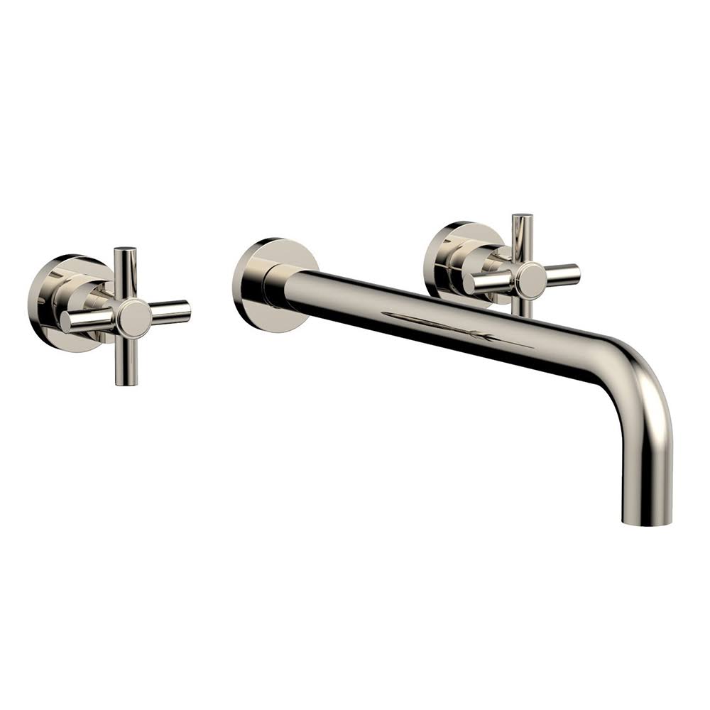 Satin White Wall Mount Lavatory Set X732374