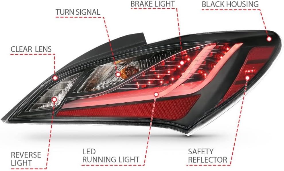 Smoke LED Tail Lights B8437