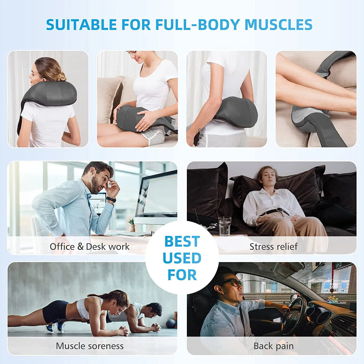 Shiatsu Neck & Shoulder Massager with Heat S118665