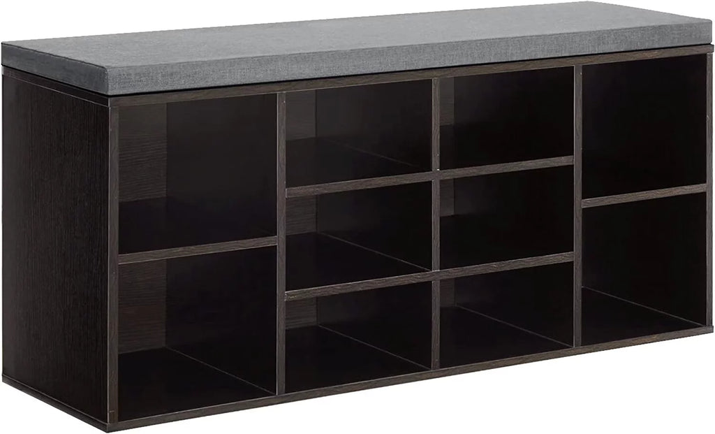 3 Tier Shoe Bench with Cushion Seat and Adjustable Shoe Rack R20361
