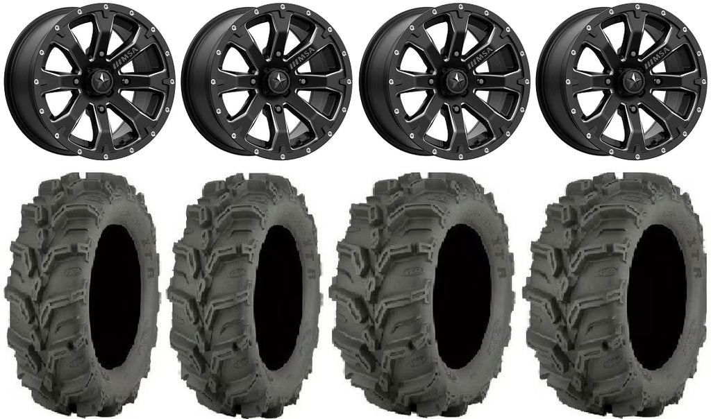 14" Black Wheels 27" Mud Lite XTR Tires U5695