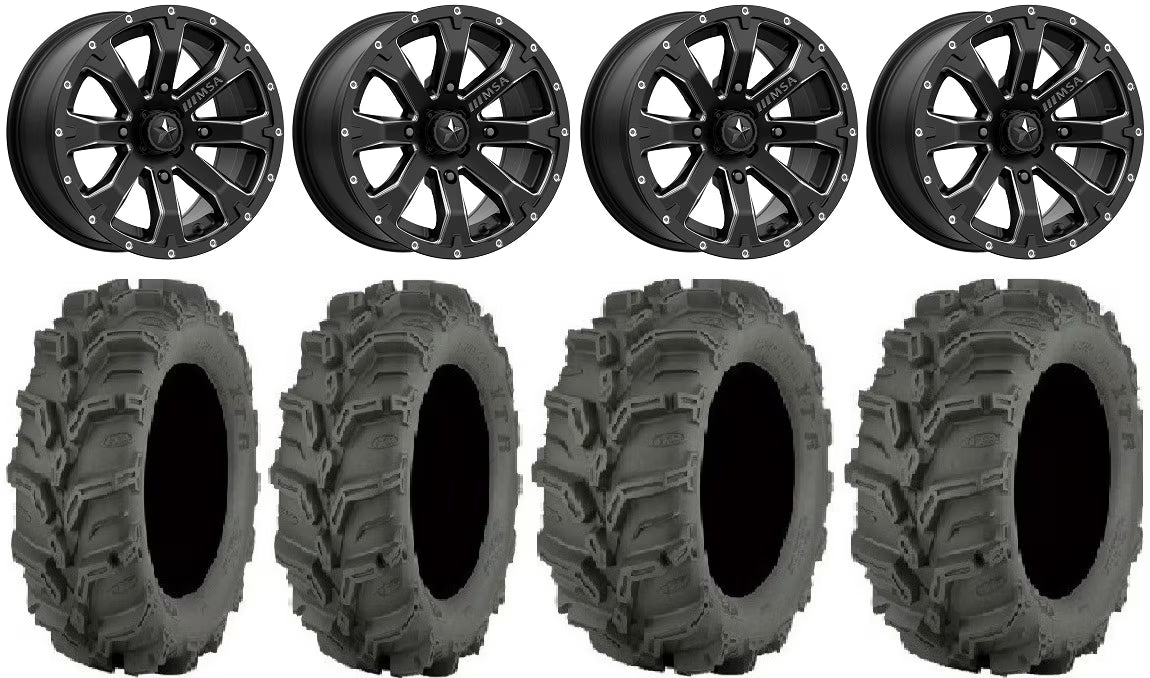 14" Black Wheels 27" Mud Lite XTR Tires U5695