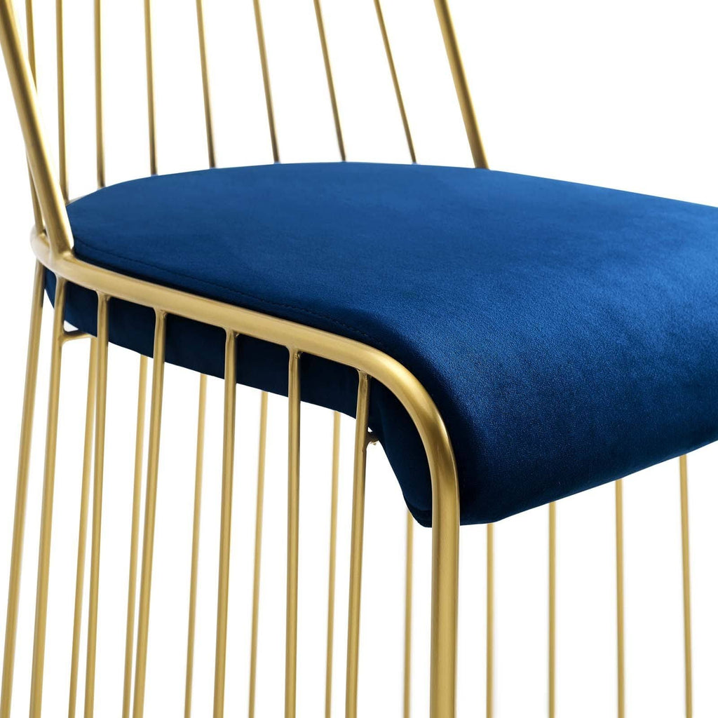 Navy Velvet Dining Chair N5393