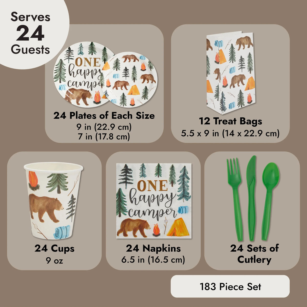 Camping-Themed Party Decorations (Serves 24) R959265