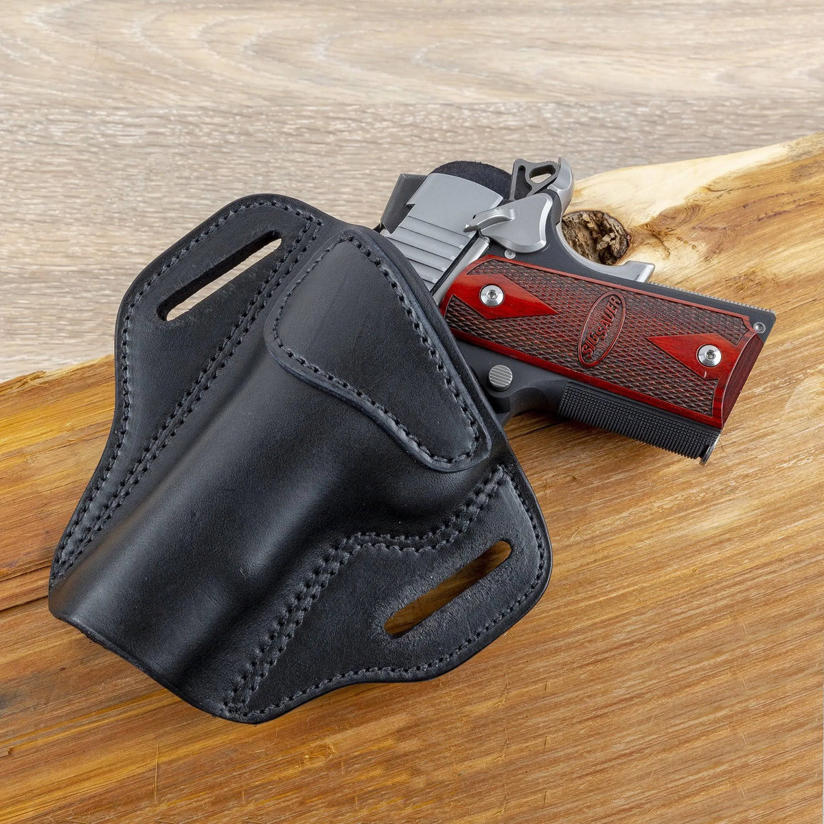 Brown Leather OWB Gun Holster K48640