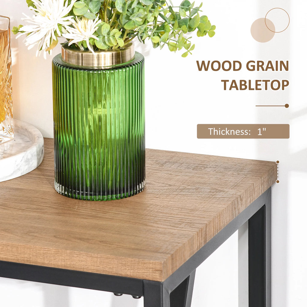 Rustic Industrial Bar Table with Metal Legs S3630