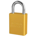Yellow Lockout Padlock, 1-7/8x22h, pk6 T158821