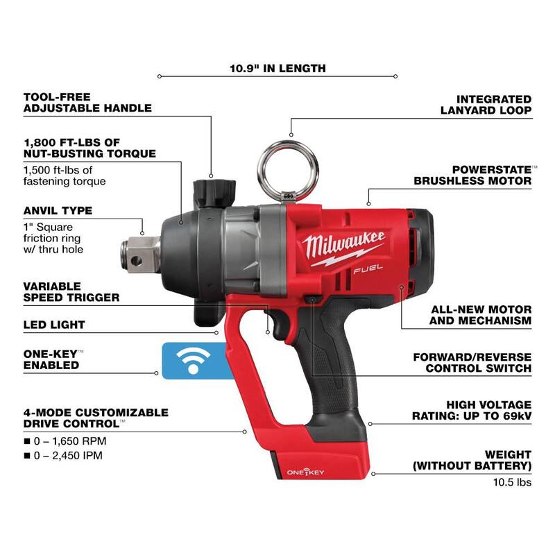 18V Brushless Cordless 1/2 in. Impact Wrench with Friction Ring W2724