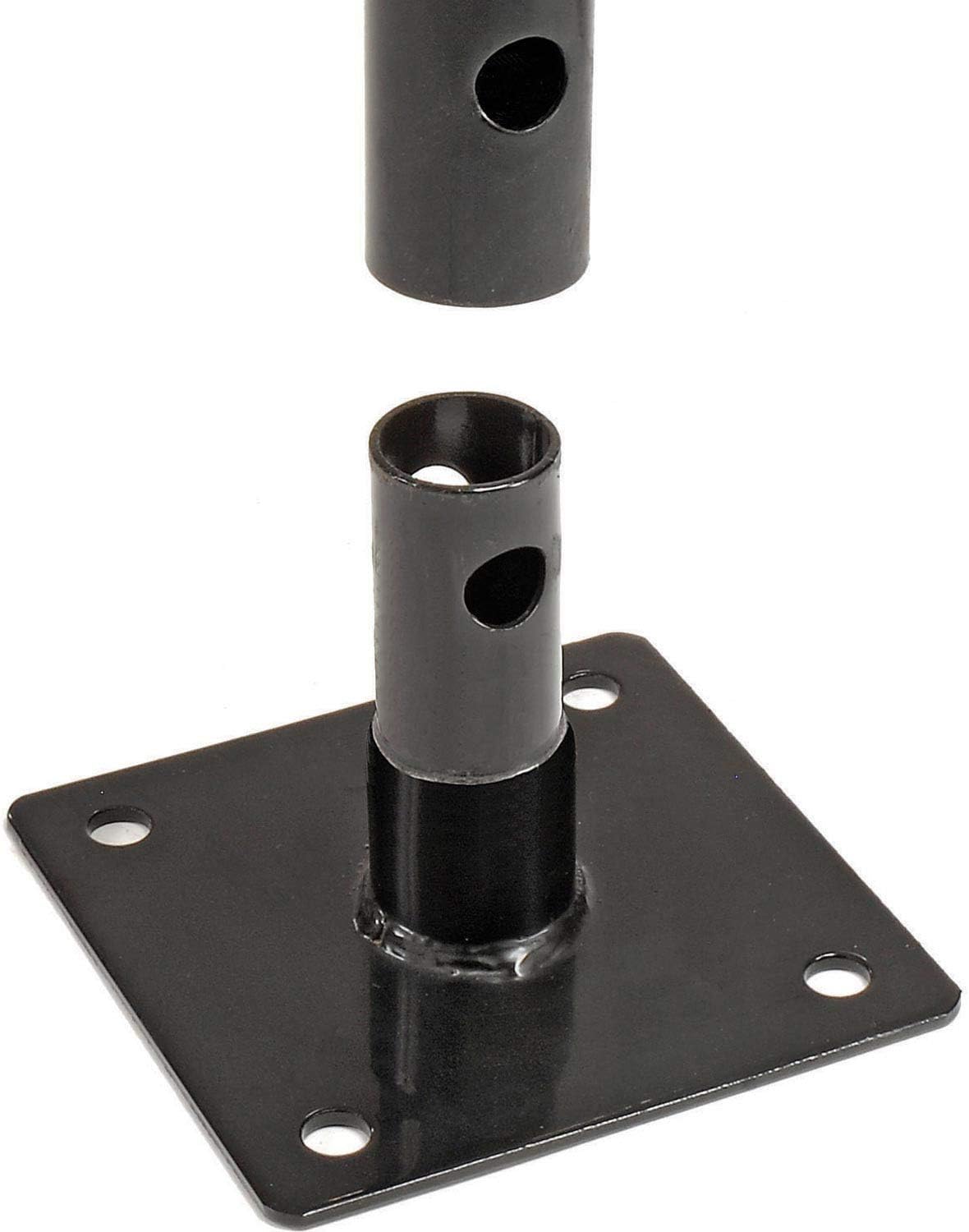 68L Black Flange Mount Bike Rack, 7-Bike Capacity T9559