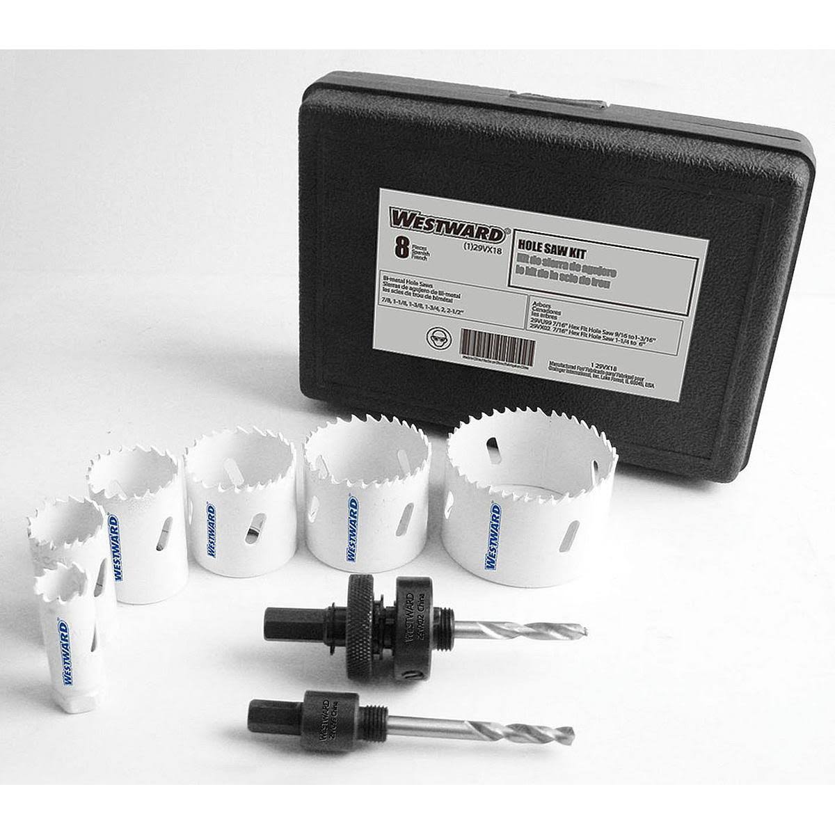 8 Pc Bi-Metal Hole Saw Kit C1714