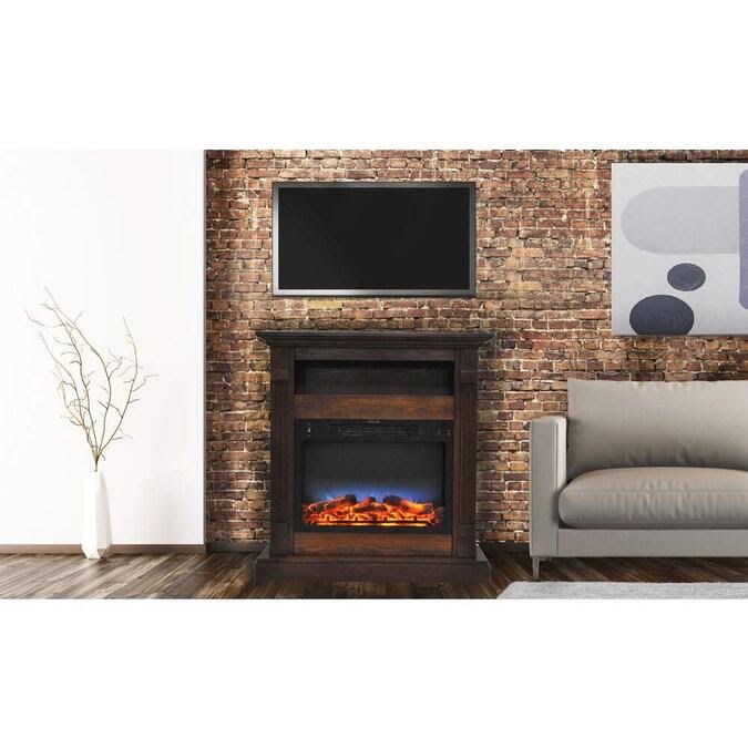 White Mantel Electric Fireplace G42863
