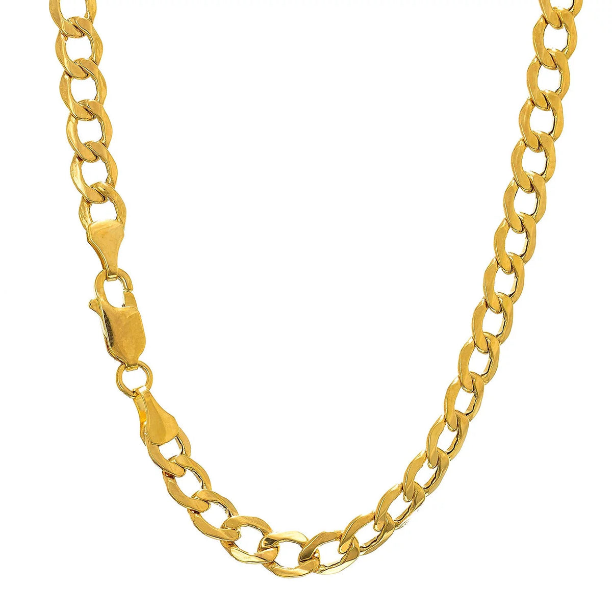 14k Yellow Gold 4.4 mm Cuban Curb Chain 22" L52829