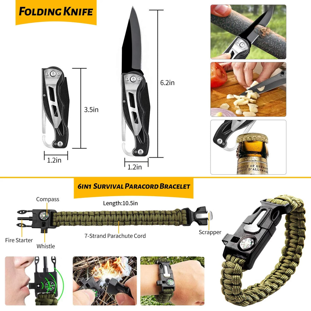 Emergency Survival Gear Kit Set L5404