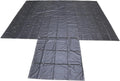 Heavy Duty 24 Feet x 18 Feet Black Lumber Tarp with 8 Foot Drop and Flap Z9345