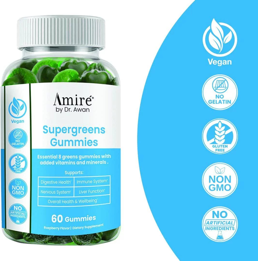 Super Greens Gummies Fruits & Veggies Supplement 240ct A3362