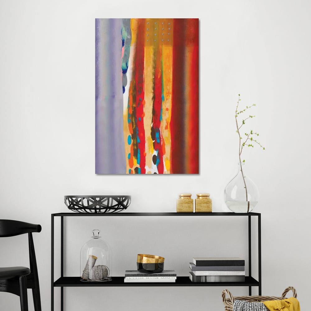Color Storm Silhouette Canvas Art C8448